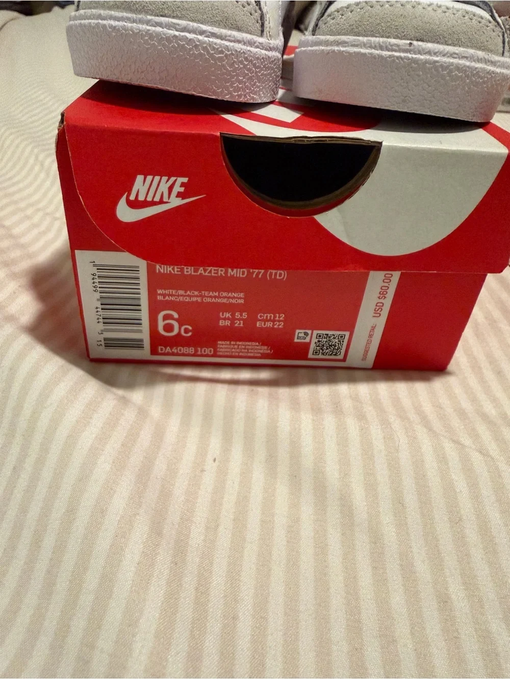 Nike Kids Blazer White High-Top Sneakers